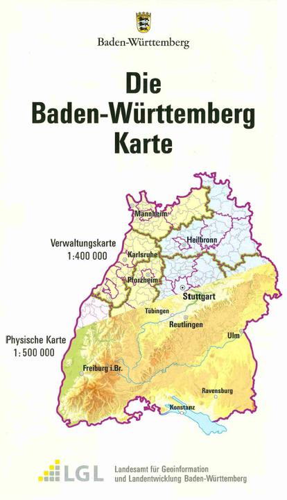 Produktbild Die Baden-Württemberg Karte