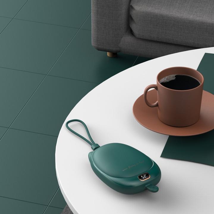 Image du produit Deltalabs Chargeur USB Powerbank + chauffe-mains - Vert foncé