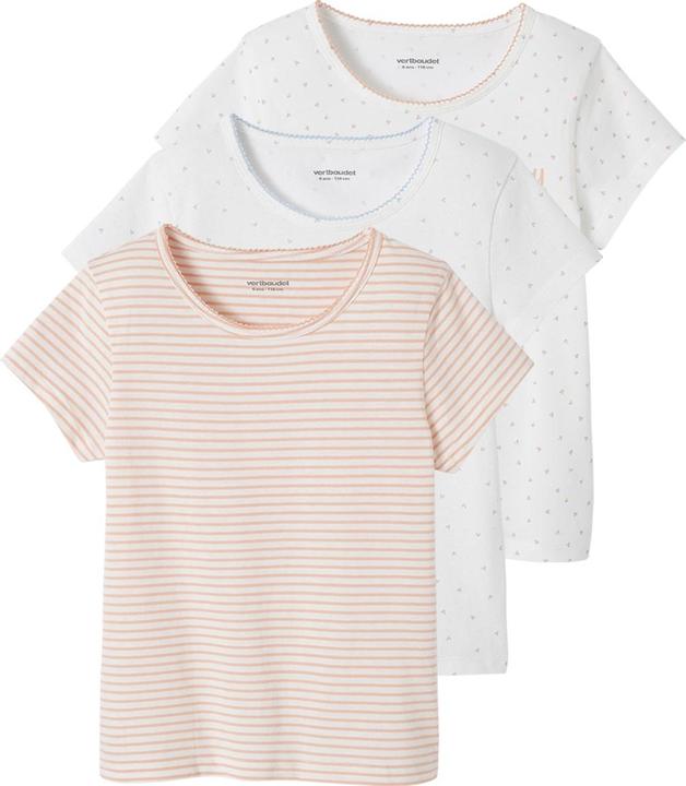 Vertbaudet 3er-Pack Mädchen T-Shirts BASIC Oeko-Tex