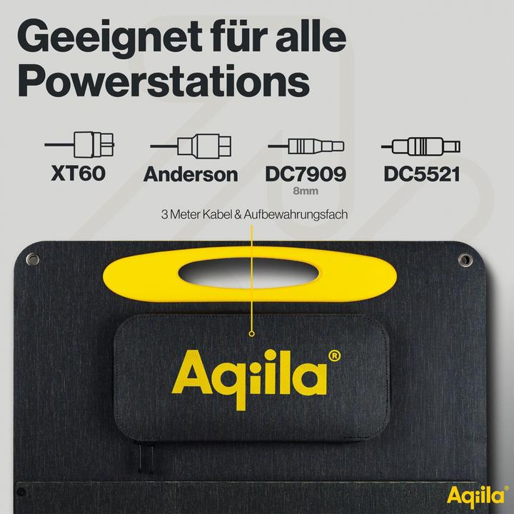 Actual product image Aqiila Sunbird P21 - Foldable solar panel (21 W, 0.60 kg)