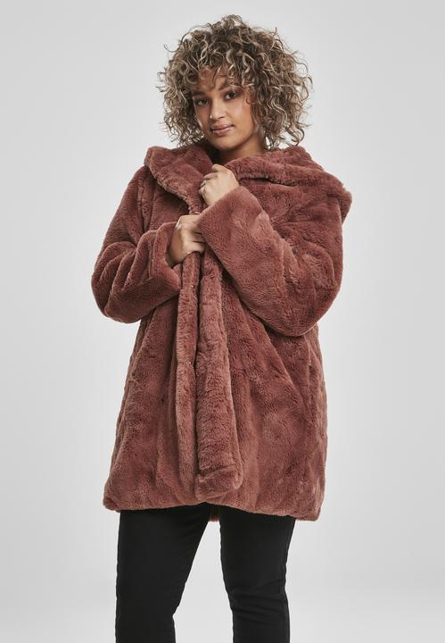 Actual product image Urban Classics Ladies Hooded Teddy Coat (XXL)