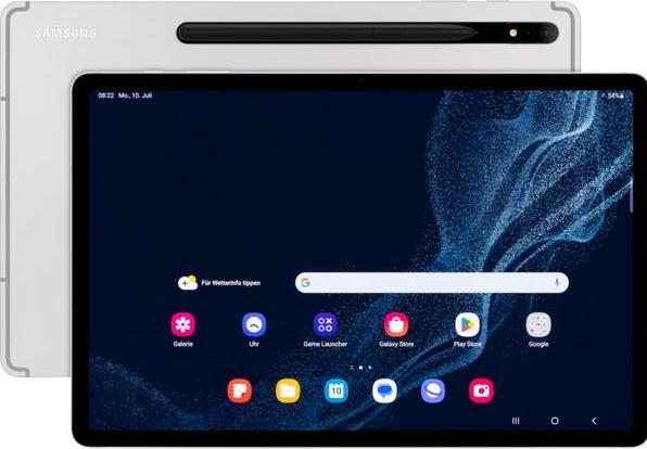 Actual product image Samsung Galaxy Tab S8+ (5G, 12.40", 256 GB, Silver)