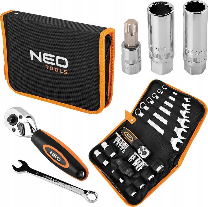 Produktbild Neo Motorrad-Werkzeugset – 25-teilig – Softcase