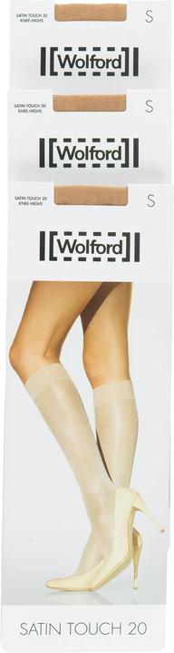 Wolford Kniestrümpfe "Satin Touch" gobi (20 DEN, 38, M)