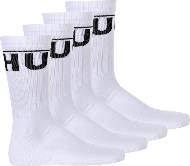 HUGO 2P QS RIB ICONIC CC 10257965 01 (4er Pack, 43 - 46)