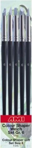 Image du produit Ami Pinceaux en caoutchouc Colour Shaper, set de 5, taille douce