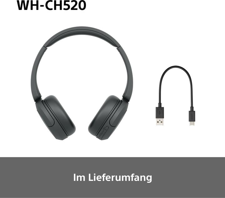 Immagine prodotto Sony WH-CH520 (Nessuna soppressione del rumore, 50 h, Senza fili)