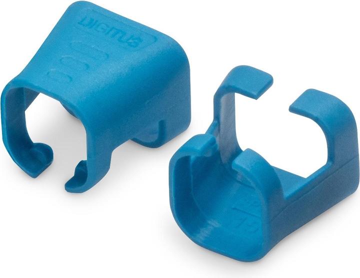 Produktbild Digitus Farbclips für RJ45-Kabel Farbe Blau, 100 Stück Packung