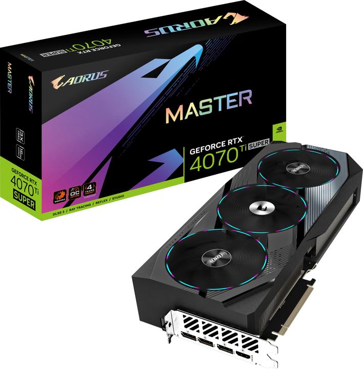 Actual product image Gigabyte AORUS GeForce RTX 4070 Ti SUPER MASTER (16.38 GB)