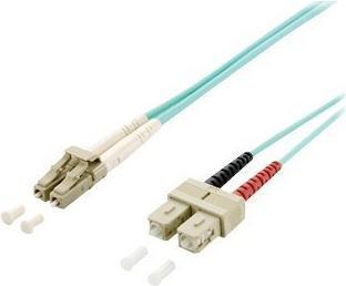Immagine prodotto equip Cavo patch in fibra ottica LC->SC multimodale duplex OM3 turq (S/UTP, CAT7, 5 m)