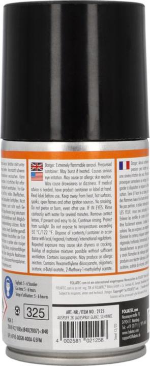 Produktbild Foliatec Auspufflack (Schwarz, 0.25 l)
