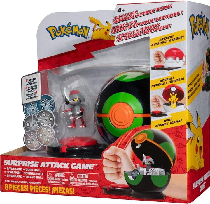 Image du produit Jazwares Jeu d'attaque Pokémon Surprise Gladiantri avec Boule Finale