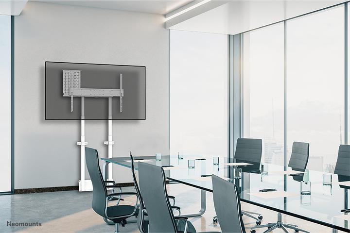 Image du produit Neomounts Support mural motorisé avec boîte de rangement de 10 cm et roues VESA 100x100 jusqu'à 800x600 (100", 110 kg)