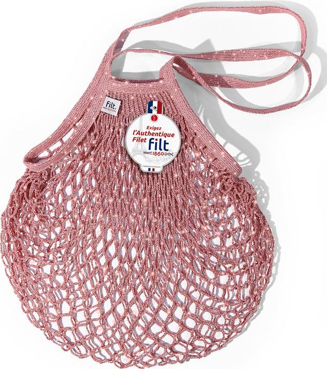 Image du produit Filt - Einkaufsnetz mit langem Griff rosegold