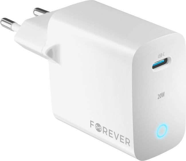 Produktbild Forever TC-06-20C PD QC Ladegerät 1x USB-C 20W weiss (20 W)