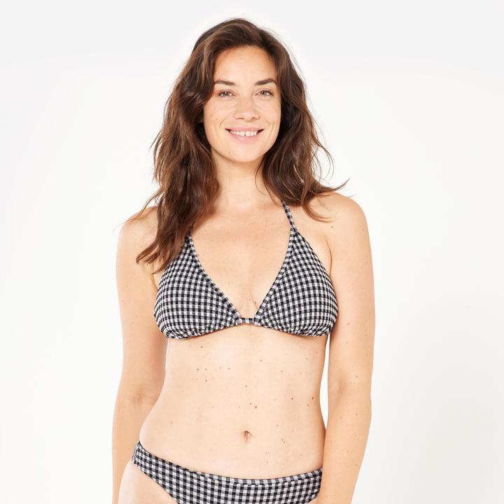 Image du produit Olaian Haut de maillot surf triangle texturé Femme - Mae vichy (40, 42)