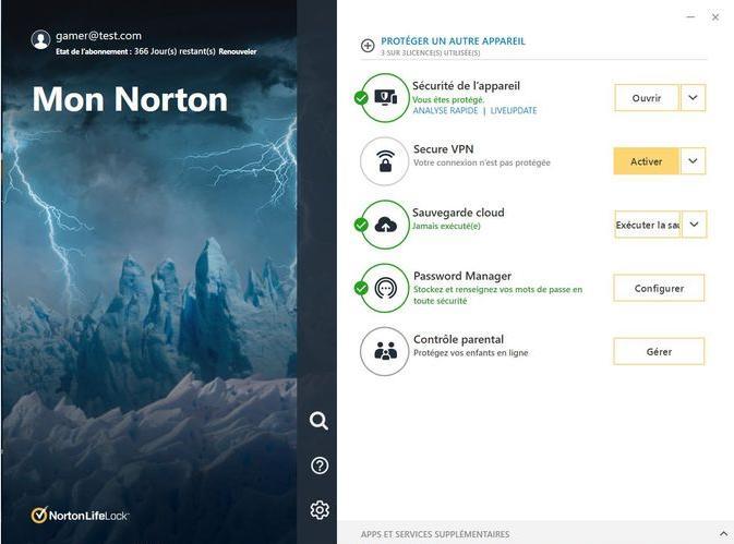 Immagine prodotto Norton 360 for Gamers (1 Utente, 3 Dispositivi/Utenti, 12 mesi)