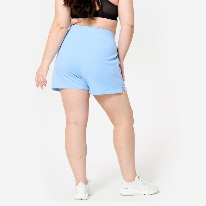 Actual product image Domyos Shorts Damen mit Tasche - blau (36)