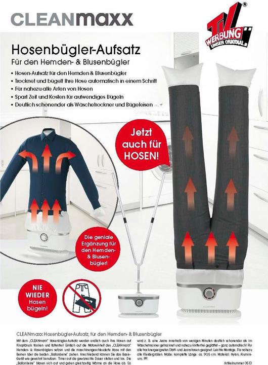 Image du produit CleanMaxx Attachement de presse sur les pantalons