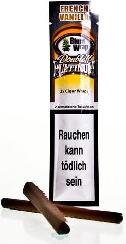 Image du produit Blunt Wraps Double Platinum French Vanilla 2 en 1