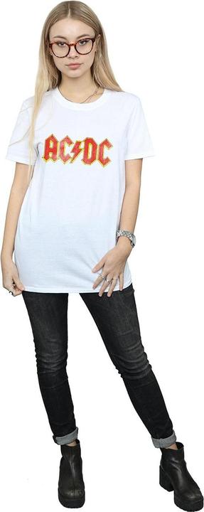 Immagine prodotto AC/DC Maglietta Boyfriend in cotone con logo invecchiato (XL)