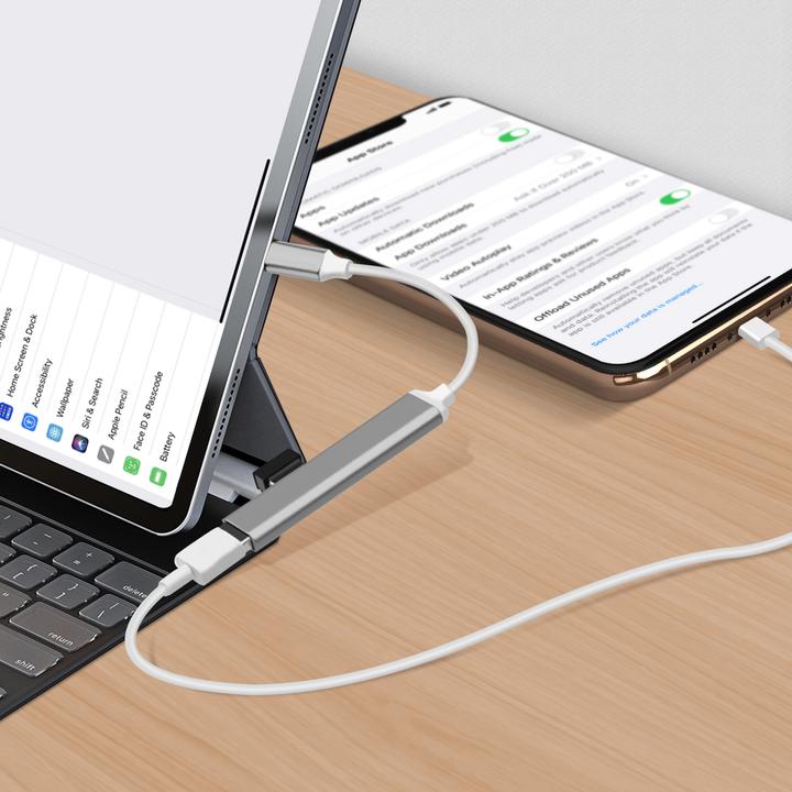 Image du produit LinQ Hub Lightning : 2x USB + 1x Lightning chargement/synchronisation (USB, Lightning)