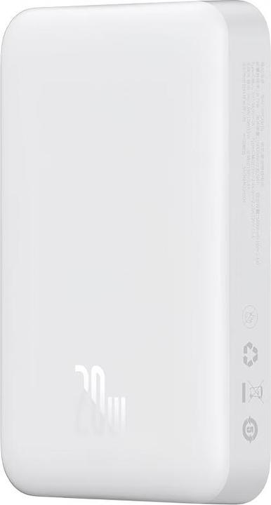 Produktbild Baseus Magnetic Mini Air Powerbank 10000mAh 20W (white) (10000 mAh, 20 W, 37 Wh)