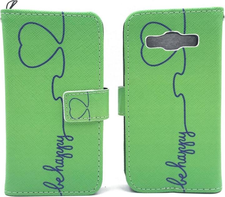 Actual product image König Design Protective Case for Samsung Galaxy A3 Be Happy Green Case Cover + 1 Armour Protection Glass New (Samsung Galaxy A3)