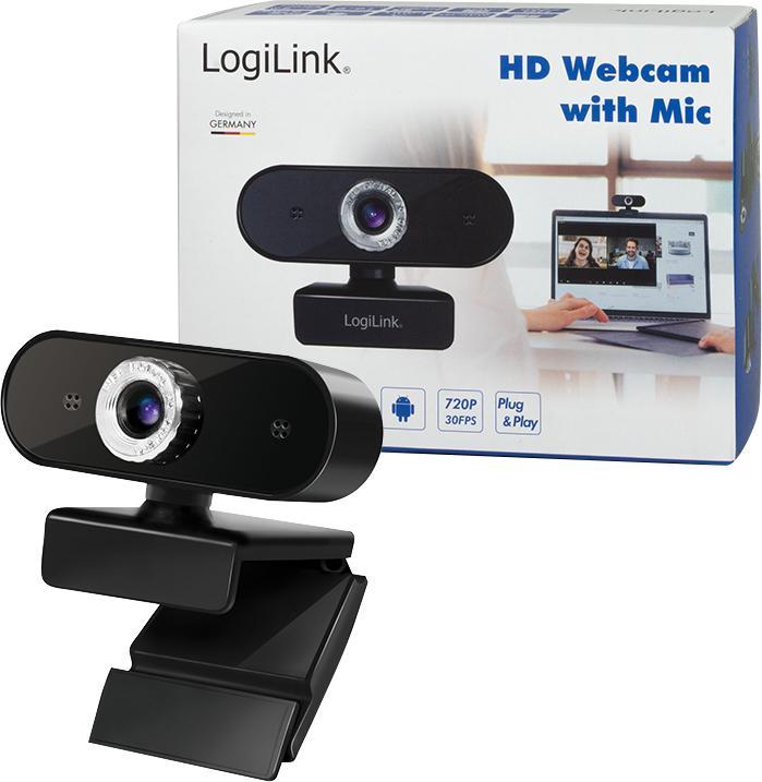 Produktbild LogiLink HD-USB-Webcam (0.90 Mpx)