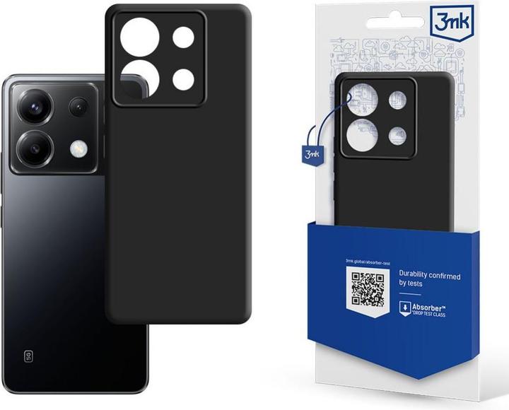 Actual product image 3MK Matt Case Poco X6 5G czarny/black (Xiaomi Poco X6)