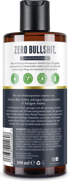 Actual product image Brooklyn Soap Company Blue Amber and Sedar (300 ml)