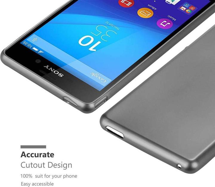 Actual product image Cadorabo TPU Matt Metallic Cover (Sony Xperia M4 Aqua)