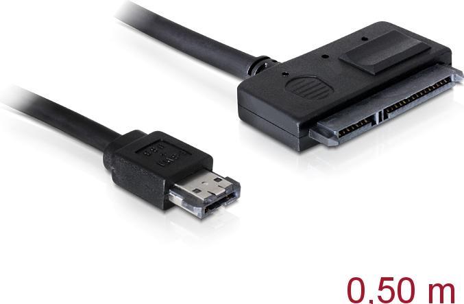 Actual product image Delock Cable Power Over eSATA > SATA 22pin