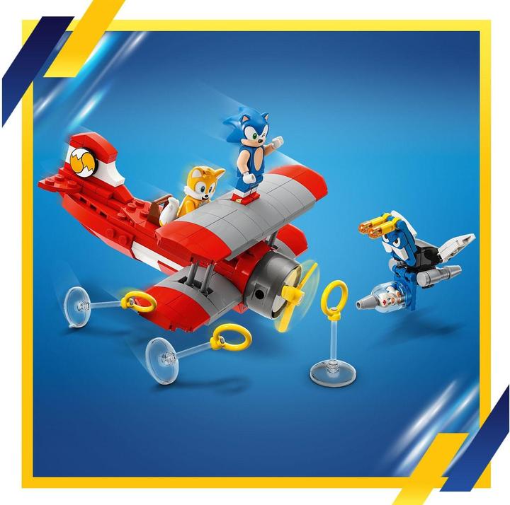 Actual product image LEGO Tails' tornado plane with workshop (76991, LEGO Sonic)