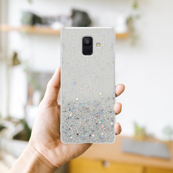 Actual product image Cadorabo TPU cover sparkling glitter (Samsung Galaxy J6 (2018))