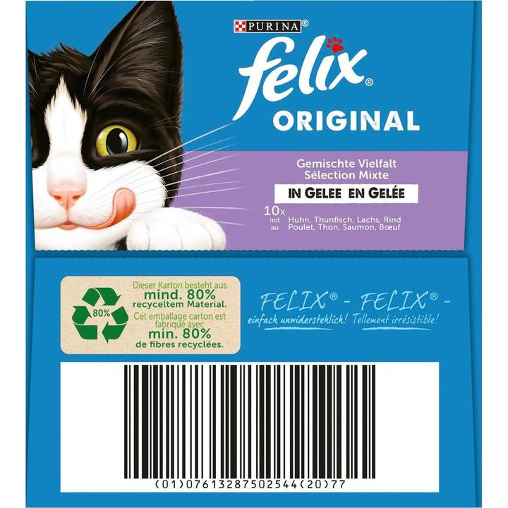 Actual product image Felix Original Mixed Selection in jelly (Adult, 40 pcs., 3400 g)