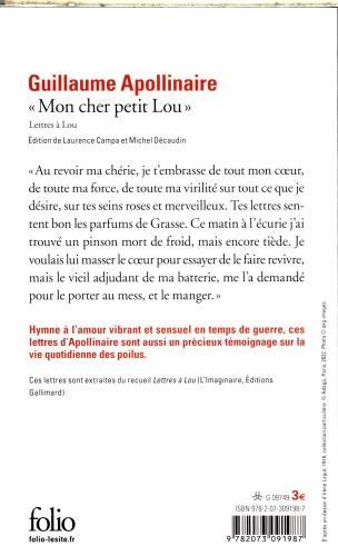 Produktbild Mon cher petit Lou : lettres à Lou (Französisch, Apollinaire Guillaume, 2024)