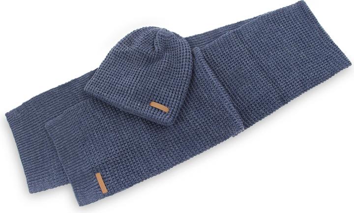 Actual product image Normani Winter set "Nampa" with hat and scarf mottled jeans (One size)