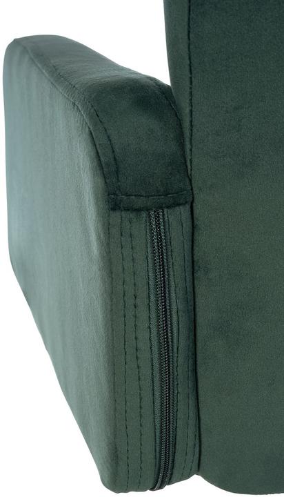Produktbild Swisshandel24 Barhocker Los Angeles Samt schwarz, dunkelgrün