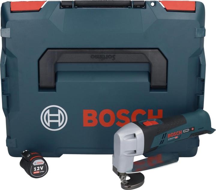 Actual product image Bosch Professional Bosch GSC 12V-13 Battery Sheet Metal Shears 12V with hexagonal key + 1x rechargeable battery 3.0Ah