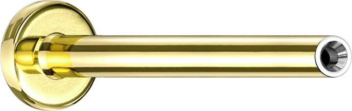 Immagine prodotto Star Piercing Asta per labret microfilettata placcata oro (senza ottone, Acciaio chirurgico 316L)