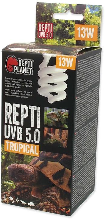 Produktbild Repti Planet Terrarienlampe Sparlampe 5.0 13 W, Lampensockel: E27 (UVB, UVA)