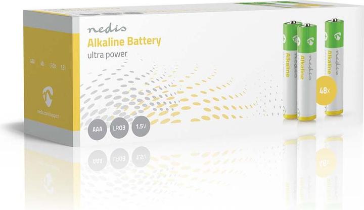 Immagine prodotto Nedis Batteria alcalina AAA | 1,5 V DC | 48 pezzi (48 pz., AAA)