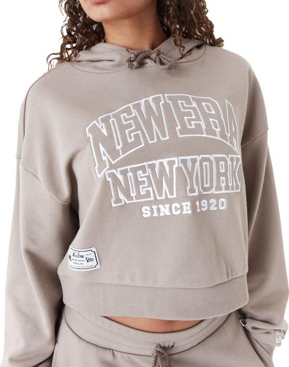 Produktbild New Era Ladies Cropped Fleece Hoody ash brown - XL (XL)