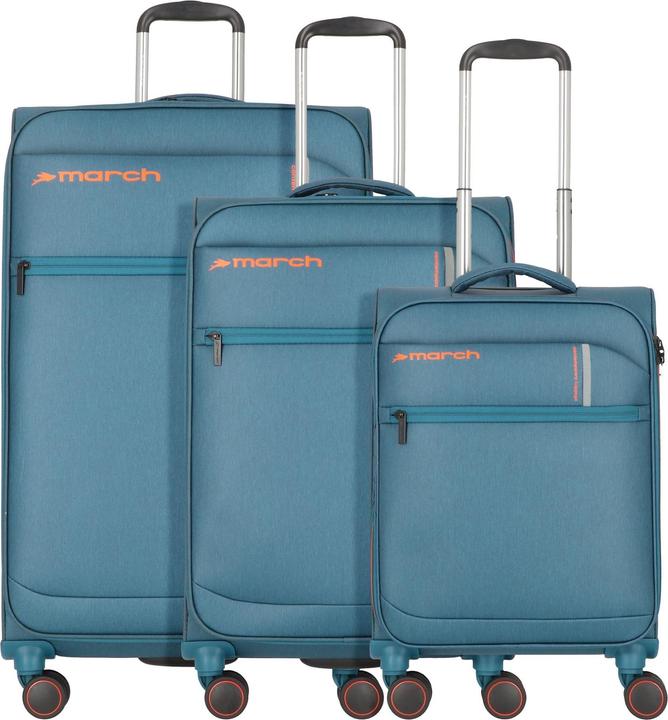 Actual product image March Silhouette 4 wheel suitcase set 3-piece (208 l, XL (from 140l))