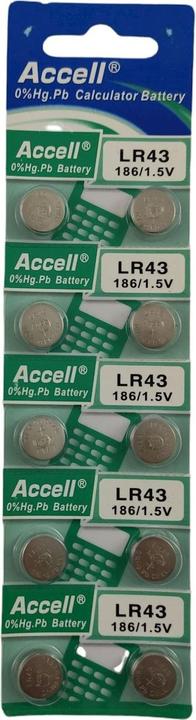 Actual product image Widmann Knopfbatterie AG12/LR43:1 (10 pcs., AG12)
