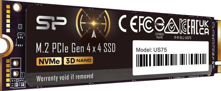 Image du produit Silicon Power SSD US75 4TB M.2 PCIe NVMe (4000 Go, M.2 2280)