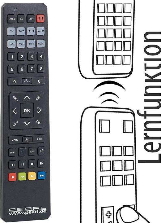 Image du produit Pearl Télécommande universelle 8in1 (Télécommande universelle, Infrarouge)