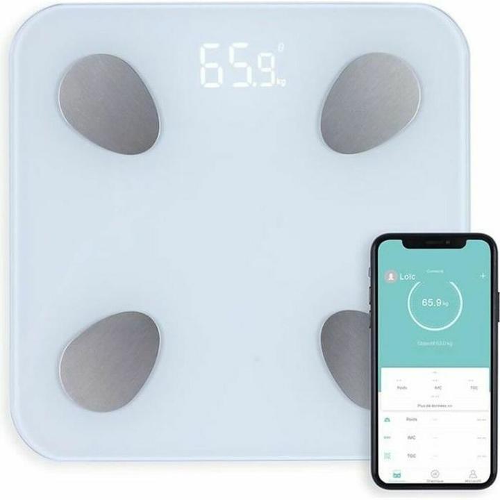 Livoo Bilancia da bagno collegata (180 kg)
