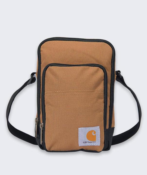 Carhartt Sac à bandoulière marron avec fermeture éclair